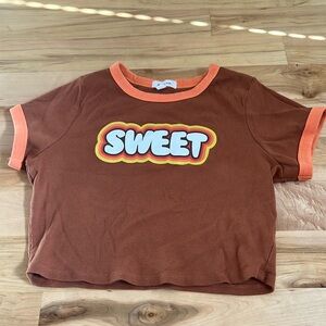 Stitch & Pine Sweet Ribbed Crop Top